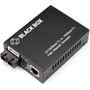 Black Box Pure Networking Transceiver/Media Converter - 1 x Network (RJ-45) - 1 x SC Ports - DuplexSC Port - Single-mode - Fast - - (Fleet Network)