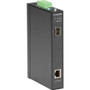 Black Box LGC280 Series Gigabit Industrial Media Converter SFP - 1 x Network (RJ-45) - Gigabit Ethernet - 10/100/1000Base-T, - 1 x - - (Fleet Network)