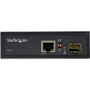 StarTech. com IMC1GSFP Industrial Fiber to Ethernet Media Converter - 1Gbps SFP to RJ45/CAT6 - SM/MM Fiber to Copper Gigabit Network IP-30 12V-56V DC