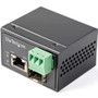 StarTech.com PoE+ Industrial Fiber to Ethernet Media Converter 30W - SFP to RJ45 - SM/MM Fiber to Gigabit Copper Mini Size IP-30 - to (Fleet Network)