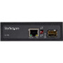 StarTech. com IMC1GSFP60W PoE+ Industrial Fiber to Ethernet Media Converter - 60W - SFP to RJ45 - Gigabit - DIN/Wall Mount