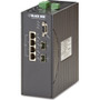 Black Box Ethernet Switch - 4 Ports - Manageable - TAA Compliant - 2 Layer Supported - Modular - 2 SFP Slots - Twisted Pair, Optical - (Fleet Network)
