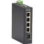 Black Box Industrial Gigabit Ethernet Switch - Extreme Temperature, 5-Port - 4 Ports - Gigabit Ethernet - 1000Base-X - TAA Compliant - (Fleet Network)