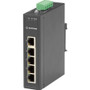 Black Box Industrial 10/100-Mbps Ethernet Switch - Unmanaged, Extreme Temperature, 5-Port - 5 Ports - 2 Layer Supported - Twisted Pair (Fleet Network)