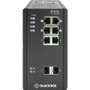Black Box Ethernet Switch - 6 Ports - Manageable - Gigabit Ethernet - 1000Base-X - TAA Compliant - 2 Layer Supported - Modular - 2 SFP (Fleet Network)