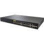 Cisco SG350-28P 28-Port Gigabit PoE Managed Switch - 26 Ports - Manageable - Gigabit Ethernet - 10/100/1000Base-TX, 1000Base-X - - 3 - (SG350-28P-K9-NA-RF) SG350-28P-K9-NA-RF Switches & Bridges physical Cisco Fleet Network Canada