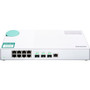 QNAP QSW-308-1C Ethernet Switch - 8 Ports - 2 Layer Supported - Modular - Twisted Pair, Optical Fiber - Desktop - 2 Year Limited (Fleet Network)