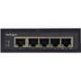 StarTech.com Industrial 5 Port Gigabit PoE Switch 30W - Power Over Ethernet Switch - GbE POE+ Network Switch - Unmanaged - IP-30 - 5 - (IESC1G50UP)