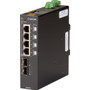 Black Box Ethernet Switch - 4 Ports - Gigabit Ethernet - 10/100/1000Base-T, 1000Base-X - TAA Compliant - 2 Layer Supported - Modular - (Fleet Network)