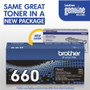Brother TN660 Original Toner Cartridge - Laser - High Yield - 2600 Pages - Black - 1 Each (TN660)
