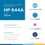 Compatible Clover Technologies 200313P Remanufactured Magenta Laser Toner Cartridge for HP 644A (Q6463A) - 12000 Pages Each