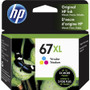 HP 67XL Original Ink Cartridge - Tri-color - Inkjet - High Yield - 240 Pages - 1 Pack (Fleet Network)