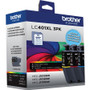 Brother LC401XL3PKS Original Ink Cartridge - CMY - Inkjet - High Yield - 500 Pages - 3 Pack (LC401XL3PKS)