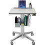 Ergotron LearnFit Sit-Stand Desk, Tall - High Pressure Laminate (HPL) Rectangle Top - Melamine Base - 24" Table Top Length x 22" Table (24-481-003)