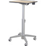 Ergotron Mobile Desk - Maple Top - 27" Table Top Width x 20.5" Table Top Depth - Assembly Required (24-811-F13)
