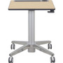 Ergotron Mobile Desk - Maple Top - 27" Table Top Width x 20.5" Table Top Depth - Assembly Required (Fleet Network)
