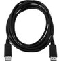 V7 Black Video Cable DisplayPort Male to DisplayPort Male 2m 6.6ft - 6.6 ft DisplayPort A/V Cable for Audio/Video Device - First End: (Fleet Network)