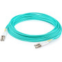 AddOn 3m Laser-Optomized Multi-Mode fiber (LOMM) Duplex LC/LC OM4 Aqua Patch Cable - 9.8 ft Fiber Optic Network Cable for Network - 2 (Fleet Network)