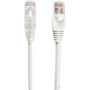 Black Box Slim-Net Cat.6a UTP Patch Network Cable - 10 ft (3.05 m) Category 6a Network Cable for Patch Panel, Wallplate, Network - 1 x (C6APC28-WH-10)