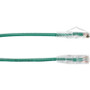 Black Box C6PC28-GN-15 Slim-Net Cat. 6 UTP Patch Cable - 15 ft Green CM Jacket - Snagless Boot - Gold Plated RJ-45