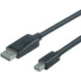 Visiontek 901212 Mini DisplayPort to DisplayPort Active Cable - 6. 6 ft - 2 m M/M A/V Cable for 4K Monitors - TVs - Projectors