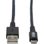 Tripp Lite Micro-USB/USB Data Transfer Cable - 6 ft Micro-USB/USB Data Transfer Cable for Computer, Smartphone, Notebook, Wall Hard - (Fleet Network)