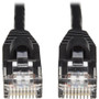 Tripp Lite Cat6a 10G Snagless Molded Slim UTP Network Patch Cable (M/M), Black, 15 ft. - 15 ft Category 6a Network Cable for Computer, (Fleet Network)