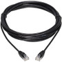 Tripp Lite Cat6a 10G Snagless Molded Slim UTP Network Patch Cable (M/M), Black, 15 ft. - 15 ft Category 6a Network Cable for Computer, (N261-S15-BK)