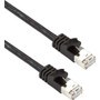 Black Box CAT6A 500-MHz STR Patch CBL Slim Molded Snagless Boot - F/UTP, CM PVC, BK, 25FT - 25 ft Category 6a Network Cable for Device (Fleet Network)
