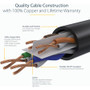 StarTech.com 30cm(1ft) CAT6 Ethernet Cable, LSZH (Low Smoke Zero Halogen) 10 GbE Snagless 100W PoE UTP RJ45 Black Network Patch Cord, (N6LPATCH1BK)