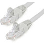 StarTech.com 1ft (30cm) CAT6 Ethernet Cable, LSZH (Low Smoke Zero Halogen) 10 GbE Snagless 100W PoE UTP RJ45 Gray Network Patch Cord, (Fleet Network)