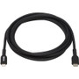 Tripp Lite USB-C to Lightning Sync/Charge Cable (M/M), MFi Certified, Black, 2 m (6.6 ft.) - 6.6 ft Lightning/USB-C Data Transfer for (M102-02M-BK)