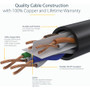 StarTech. com N6LPATCH20BK CAT6 Ethernet Patch Cable - 20ft (6m) LSZH 10 GbE Snagless 100W PoE UTP RJ45 Black
