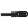 Tripp Lite by Eaton U040-01M-C-RA USB-C to USB-C Thunderbolt 3 Cable - M/M - Black - 3. 3 ft - 1 m - 480 Mbps - Reversible - USB PD - Right-Angled