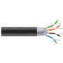 Black Box GigaTrue Cat.6a S/FTP Network Cable - 1000 ft (304.80 m) Category 6a Network Cable for Network Device - First End: Bare Wire (C6ABC50S-STR-BK-1000)