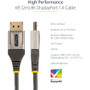 StarTech. com DP14VMM2M VESA Certified DisplayPort 1. 4 Cable - 6. 6ft (2m) 8K 60Hz HDR10 4K 120Hz 32. 4Gbps Male to Male