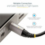 StarTech.com 3ft 1m Top Single Screw Locking USB C Cable 10Gbps, USB 3.1 Type-C Cable, 5A/100W PD, DP Alt Mode, USB-C to C Cord - to C (USB31CCTLKV1M)