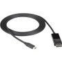 Black Box USB-C Adapter Cable - USB-C to DisplayPort Adapter, 4K60, DP 1.2 Alt Mode - 6 ft DisplayPort/USB-C A/V Cable for Audio/Video (Fleet Network)