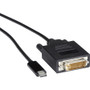 Black Box USB-C Adapter Cable - USB-C to DVI Adapter, 1080p @ 60Hz, DP 1.2 Alt Mode - 6 ft (1.83 m) DVI-D/USB-C Video Cable for Video (VA-USBC31-DVID-006)