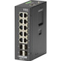 Black Box Ethernet Switch - 10 Ports - Manageable - Gigabit Ethernet - 1000Base-X, 10/100/1000Base-T - TAA Compliant - 2 Layer - - 4 - (Fleet Network)