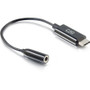 C2G USB C to AUX 3.5mm Audio Adapter Converter - USB Type-C - 0.4" (10 mm) Mini-phone/USB Audio Cable for Headphone, Speaker, Tablet, (Fleet Network)
