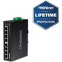 TRENDnet 8-Port Industrial Unmanaged Fast Ethernet DIN-Rail Switch; TI-E80 8 x Fast Ethernet Ports; 1.6Gbps Switching Capacity;8 Port (Fleet Network)