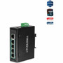 TRENDnet 5-Port Hardened Industrial Unmanaged Gigabit Switch; TI-PG50; 10/100/1000Mbps; DIN-Rail Switch; 4 x Gigabit PoE+ Ports; 1 x - (Fleet Network)