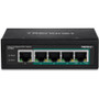 TRENDnet Hardened Industrial 5 Port Unmanaged Gigabit DIN-Rail Switch Four PoE Plus Ports X TI-PG50