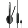 EPOS | SENNHEISER ADAPT 130 USB II - Mono - USB, Mini-phone (3.5mm) - Wired - On-ear - Monaural - Ear-cup - 5.9 ft Cable - Noise - (Fleet Network)