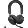 Jabra Evolve2 75 Headset - Stereo - Wireless - Bluetooth - 98.4 ft - 20 Hz - 20 kHz - On-ear - Binaural - Ear-cup - MEMS Technology - (Fleet Network)