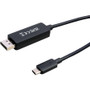 V7 USB-C Male to DisplayPort 1.4 Male 32.4 Gbps 8K/4K UHD - 6.6 ft DisplayPort/USB-C A/V Cable for Audio/Video Device, Monitor, Tablet (V7USBCDP14-2M)