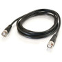 C2G RG58 Thinnet Coaxial Cable - 50 ft Coaxial Network Cable - First End: 1 x BNC - Male - Second End: 1 x BNC - Male - Black - 1 (03189)