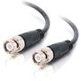 C2G Coaxial Cable - 25 ft Coaxial Network Cable - First End: 1 x BNC - Male - Second End: 1 x BNC - Male - Black (Fleet Network)