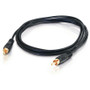 C2G Value Series Mono Audio Cable - 6 ft Audio Cable - First End: 1 x RCA - Male - Second End: 1 x RCA - Male - Black (03167)